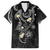 Polynesia Tribal Family Matching Off Shoulder Maxi Dress and Hawaiian Shirt Tentacles Plumeria
