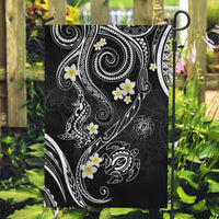 Polynesia Tribal Garden Flag Tentacles Plumeria LT7 Garden Flag Black - Polynesian Pride