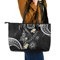 Polynesia Tribal Leather Tote Bag Tentacles Plumeria LT7 - Polynesian Pride
