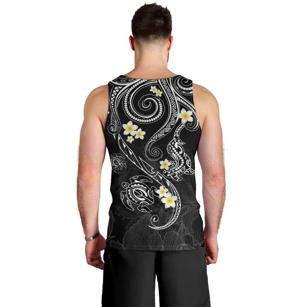 Polynesia Tribal Men Tank Top Tentacles Plumeria LT7 - Polynesian Pride