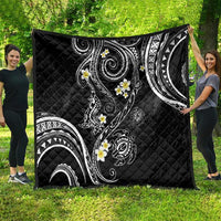 Polynesia Tribal Quilt Tentacles Plumeria
