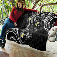 Polynesia Tribal Quilt Tentacles Plumeria