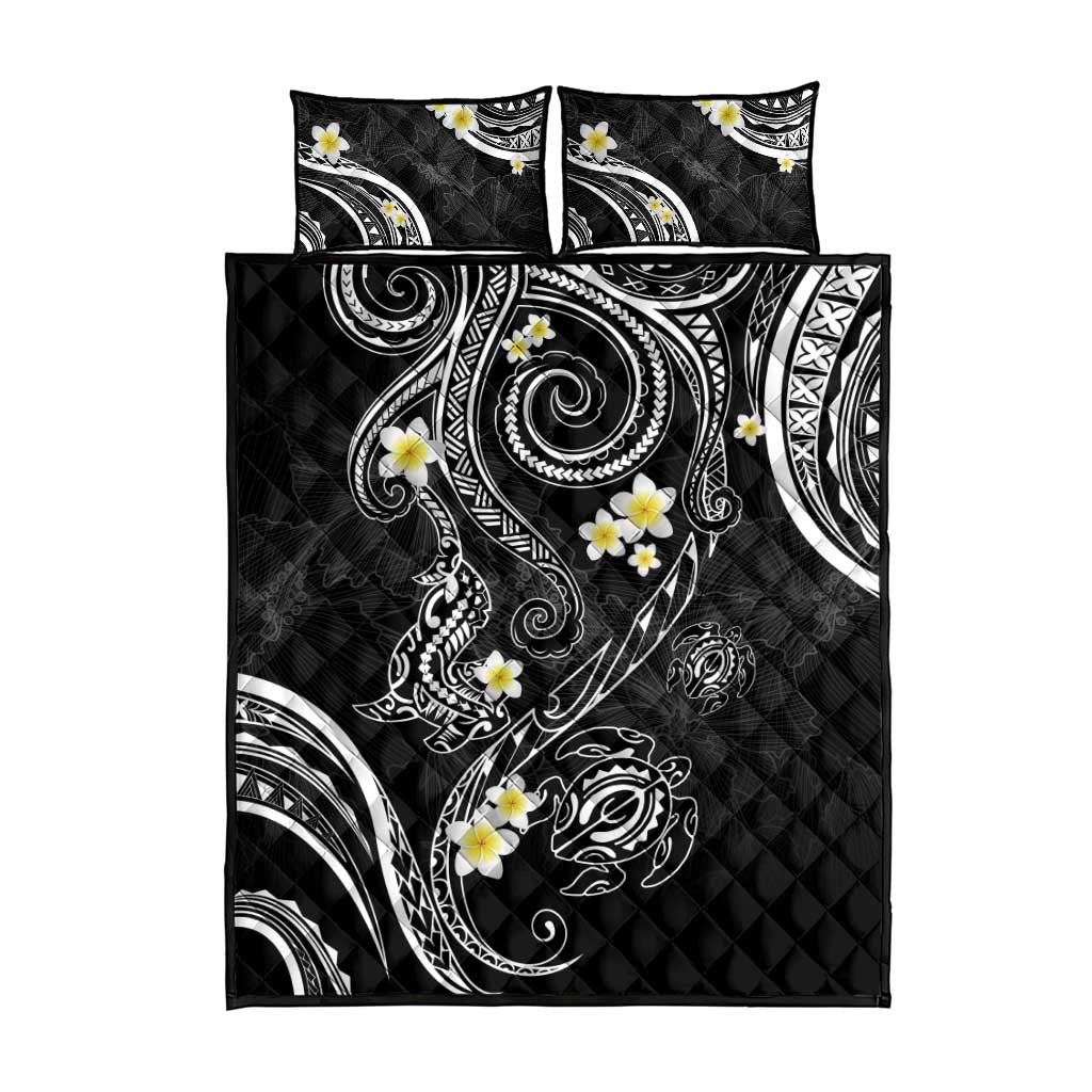 Polynesia Tribal Quilt Bed Set Tentacles Plumeria LT7 - Polynesian Pride