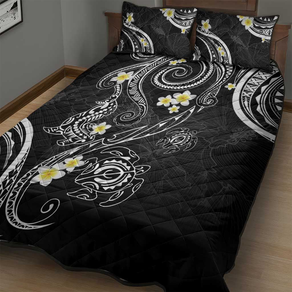 Polynesia Tribal Quilt Bed Set Tentacles Plumeria LT7 - Polynesian Pride