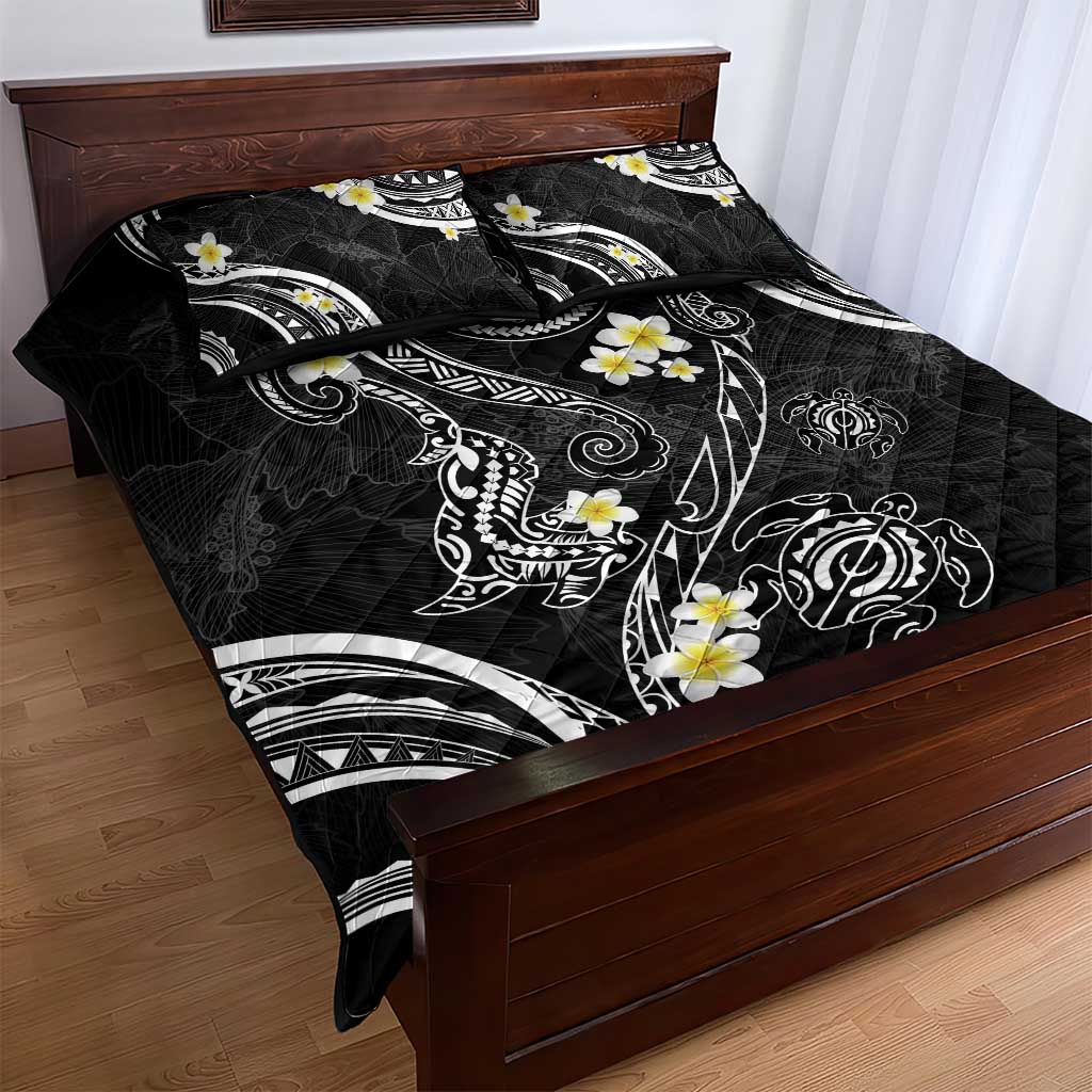 Polynesia Tribal Quilt Bed Set Tentacles Plumeria LT7 - Polynesian Pride