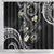 Polynesia Tribal Shower Curtain Tentacles Plumeria