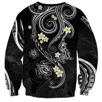 Polynesia Tribal Sweatshirt Tentacles Plumeria LT7 - Polynesian Pride