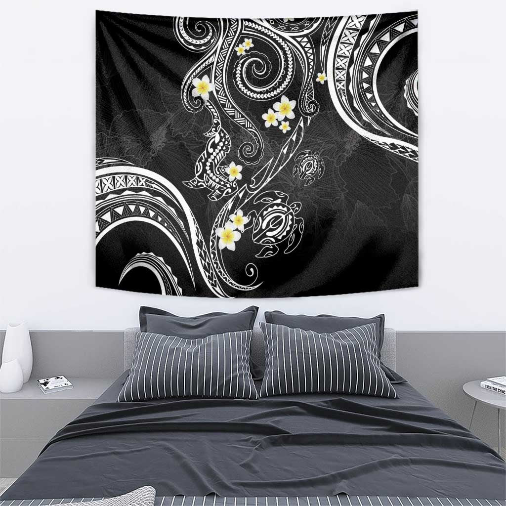 Polynesia Tribal Tapestry Tentacles Plumeria