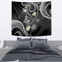 Polynesia Tribal Tapestry Tentacles Plumeria