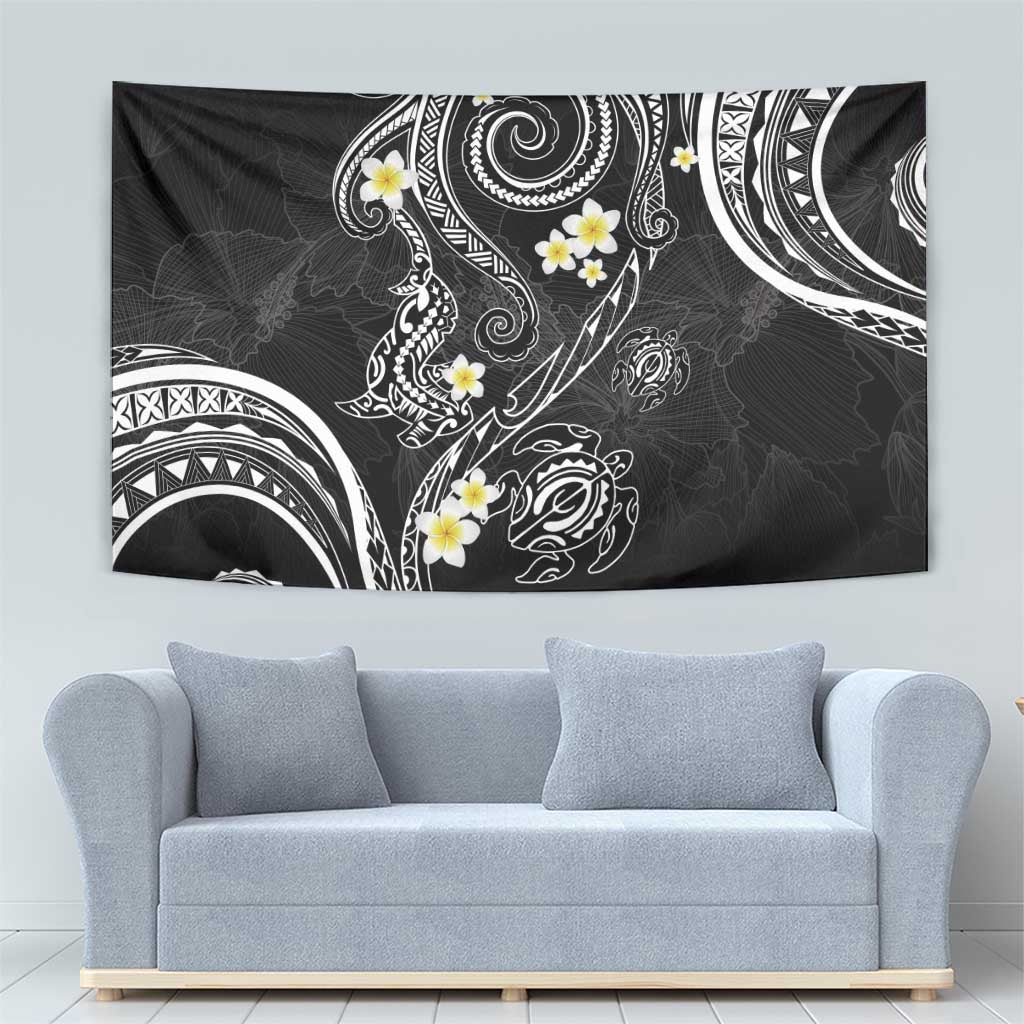 Polynesia Tribal Tapestry Tentacles Plumeria