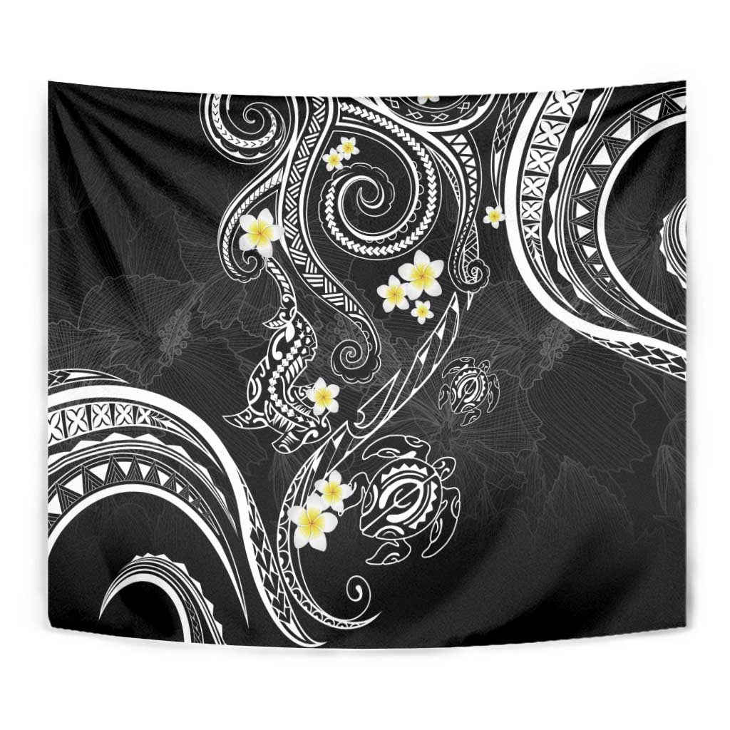 Polynesia Tribal Tapestry Tentacles Plumeria