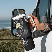 Polynesia Tribal Tumbler With Handle Tentacles Plumeria LT7 - Polynesian Pride