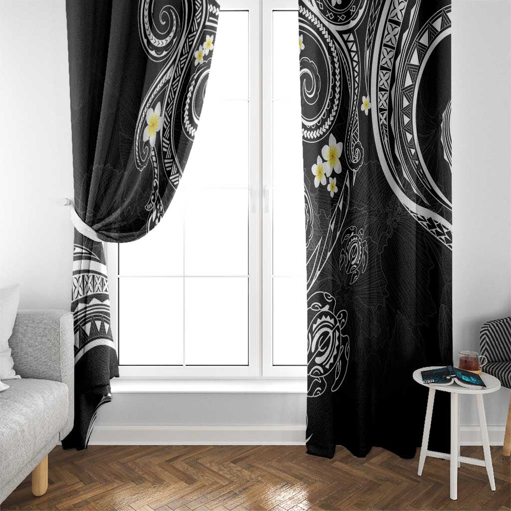Polynesia Tribal Window Curtain Tentacles Plumeria LT7 - Polynesian Pride