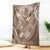 Polynesia Tribal Blanket Mocha Plumeria Tentacles
