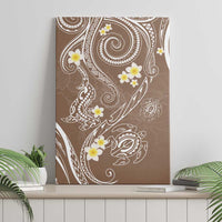 Polynesia Tribal Canvas Wall Art Mocha Plumeria Tentacles LT7 - Polynesian Pride