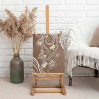 Polynesia Tribal Canvas Wall Art Mocha Plumeria Tentacles LT7 - Polynesian Pride