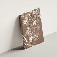 Polynesia Tribal Canvas Wall Art Mocha Plumeria Tentacles LT7 - Polynesian Pride
