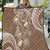 Polynesia Tribal Quilt Mocha Plumeria Tentacles