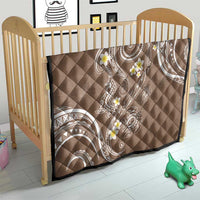 Polynesia Tribal Quilt Mocha Plumeria Tentacles