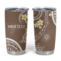 Polynesia Tribal Tumbler Cup Mocha Plumeria Tentacles LT7 Mocha - Polynesian Pride