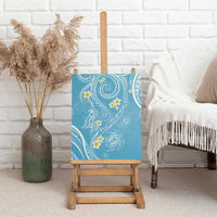 Polynesia Tribal Canvas Wall Art Turquoise Plumeria Tentacles LT7 - Polynesian Pride