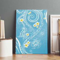 Polynesia Tribal Canvas Wall Art Turquoise Plumeria Tentacles LT7 - Polynesian Pride