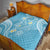 Polynesia Tribal Quilt Turquoise Plumeria Tentacles