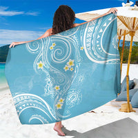 Polynesia Tribal Sarong Turquoise Plumeria Tentacles