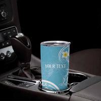 Polynesia Tribal Tumbler Cup Turquoise Plumeria Tentacles LT7 - Polynesian Pride