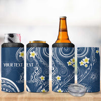 Polynesia Tribal 4 in 1 Can Cooler Tumbler Deep Blue Plumeria Tentacles LT7 - Polynesian Pride