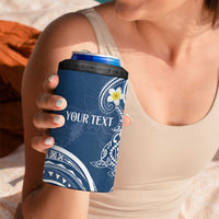 Polynesia Tribal 4 in 1 Can Cooler Tumbler Deep Blue Plumeria Tentacles LT7 - Polynesian Pride