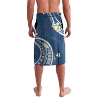 Polynesia Tribal Lavalava Deep Blue Plumeria Tentacles