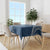 Polynesia Tribal Tablecloth Deep Blue Plumeria Tentacles