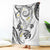 Polynesia Tribal Blanket White Plumeria Tentacles