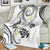 Polynesia Tribal Blanket White Plumeria Tentacles