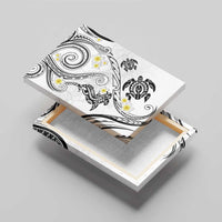 Polynesia Tribal Canvas Wall Art White Plumeria Tentacles LT7 - Polynesian Pride