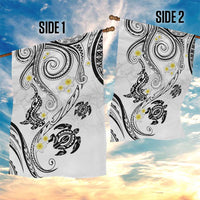 Polynesia Tribal Garden Flag White Plumeria Tentacles LT7 - Polynesian Pride