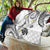 Polynesia Tribal Quilt White Plumeria Tentacles
