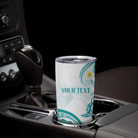 Polynesia Tribal Tumbler Cup Teal Plumeria Tentacles LT7 - Polynesian Pride