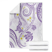 Polynesia Tribal Blanket Lilac Plumeria Tentacles LT7 - Polynesian Pride
