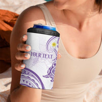 Polynesia Tribal 4 in 1 Can Cooler Tumbler Lilac Plumeria Tentacles LT7 - Polynesian Pride