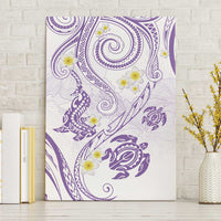 Polynesia Tribal Canvas Wall Art Lilac Plumeria Tentacles LT7 Without Frame Lilac - Polynesian Pride