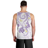 Polynesia Tribal Men Tank Top Lilac Plumeria Tentacles LT7 - Polynesian Pride