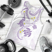 Polynesia Tribal Men Tank Top Lilac Plumeria Tentacles LT7 - Polynesian Pride
