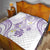 Polynesia Tribal Quilt Lilac Plumeria Tentacles