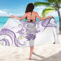 Polynesia Tribal Sarong Lilac Plumeria Tentacles