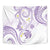 Polynesia Tribal Tapestry Lilac Plumeria Tentacles
