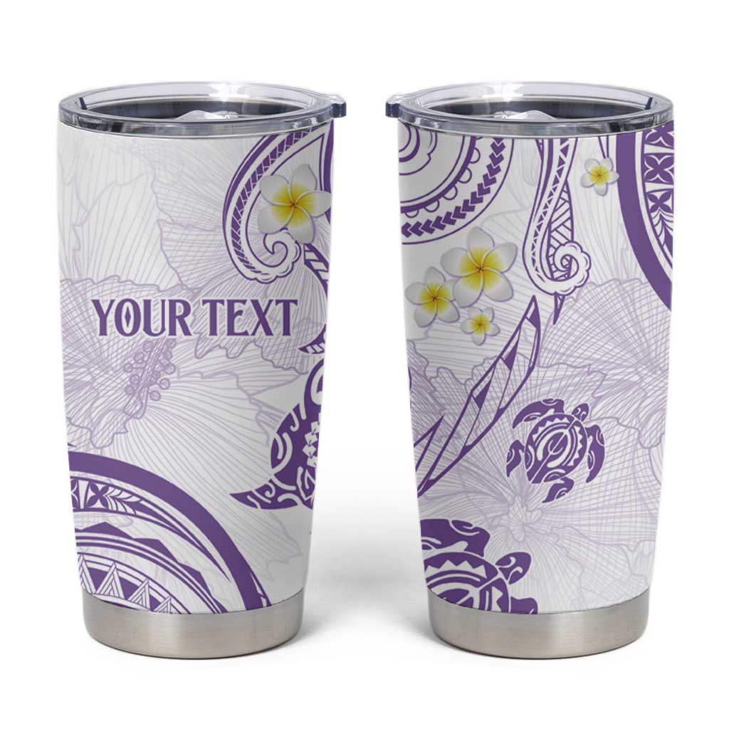 Polynesia Tribal Tumbler Cup Lilac Plumeria Tentacles LT7 Lilac - Polynesian Pride