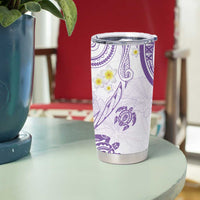 Polynesia Tribal Tumbler Cup Lilac Plumeria Tentacles LT7 - Polynesian Pride