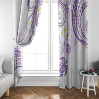 Polynesia Tribal Window Curtain Lilac Plumeria Tentacles LT7 - Polynesian Pride
